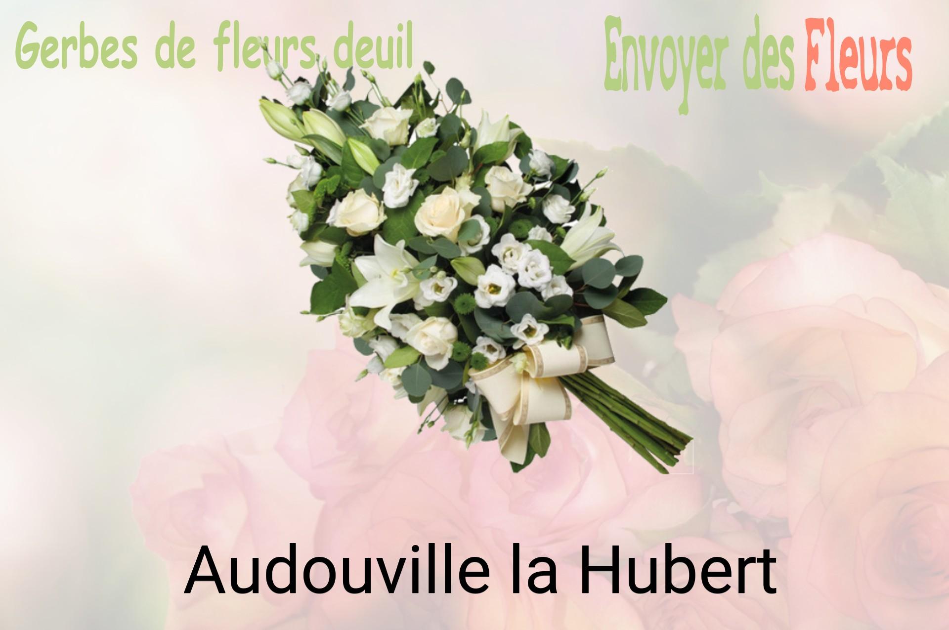 Gerbe de fleurs de deuil livrée à Audouville-la-Hubert